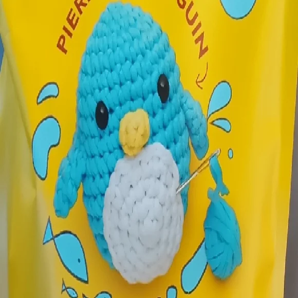 Pierre the Penguin Crochet Kit - Yellow and Blue - Picture 7 of 7